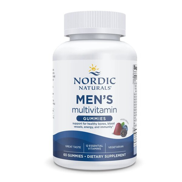 Nordic Naturals Multiwitamina dla Mężczyzn w Żelkach Mieszane Jagody 60 Żelków