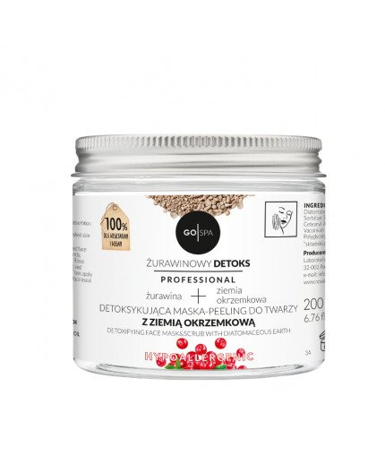 Nova Kosmetyki Detoksykująca Maska-Peeling do Twarzy z Ziemią Okrzemkową GOSPA 200ml