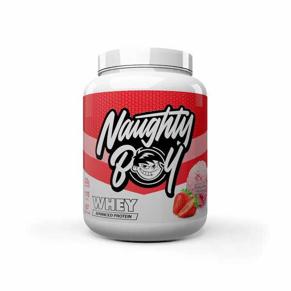 Naughty Boy Advanced Whey Strawberry Milkshake Protein Powder 2010g