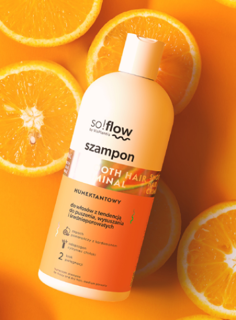 So!Flow by Vis Plantis Szampon Humektantowy do Włosów z Tendencją do Puszenia 300ml