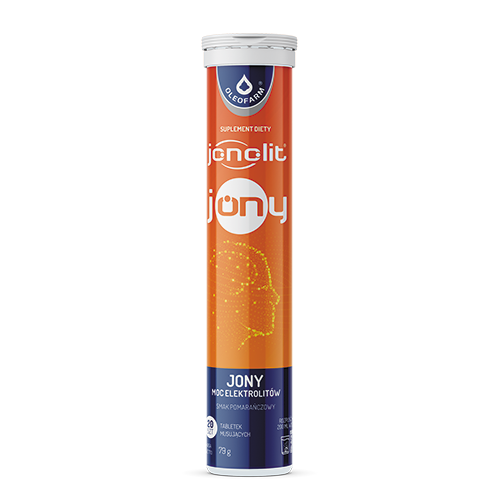 Oleofarm Jonolit Elektrolity Magnez + Potas + Sód + Chlorki 20 Tabletek Musujących