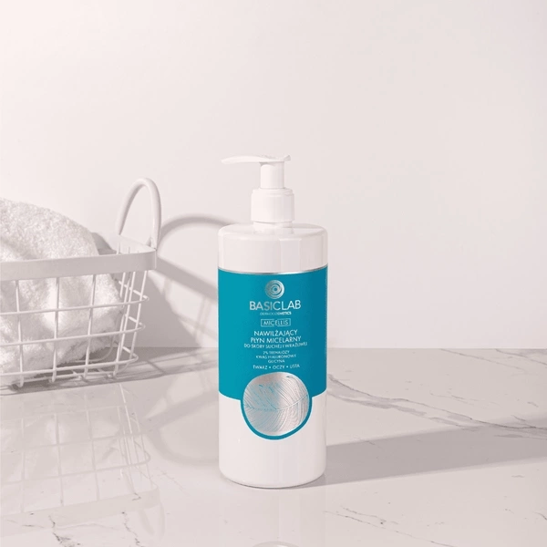 BasicLab Micellis Moisturizing Micellar Water for Dry and Sensitive Skin 500ml