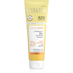 Eveline Face Therapy Professional Clean Shot Soothing Face Wash Gel for All Skin Types 140ml