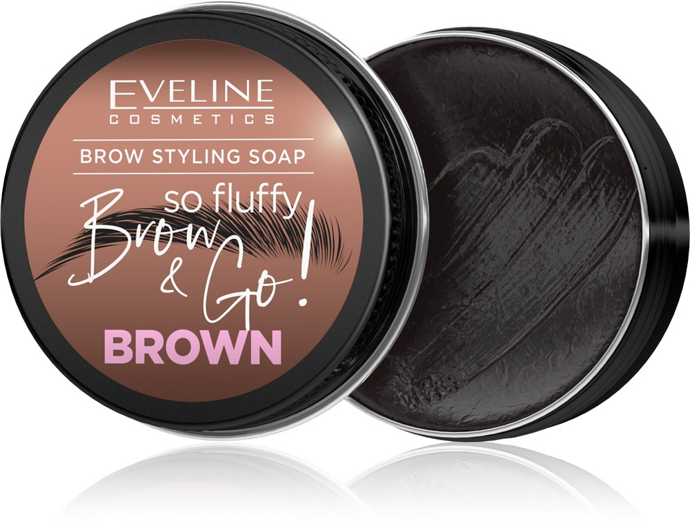 Eveline Brow & Go Eyebrow Styling Soap Brown 25g