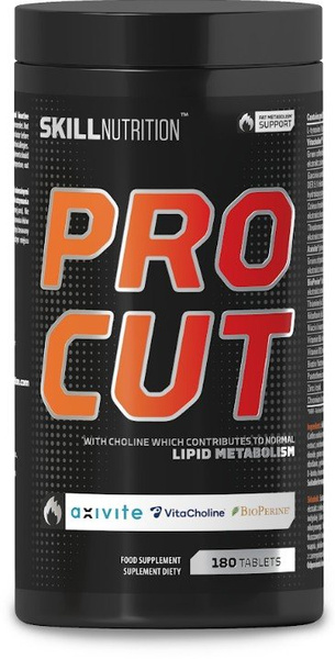 Skill Nutrition Pro Cut Wsparcie Metabolizmu Tłuszczów na Metabolizm i Energię 180 Tabletek