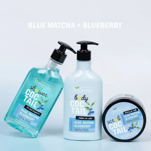 Bielenda Shower Coctail Żel pod Prysznic Energetyzujący Blue Matcha & Blueberry 400ml