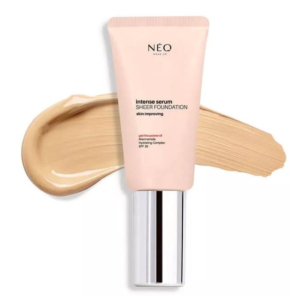 Neo Makeup Intense Serum Sheer SPF 30 Moisturizing Foundation No. 3.5 Beige with Glass Skin Effect 30ml