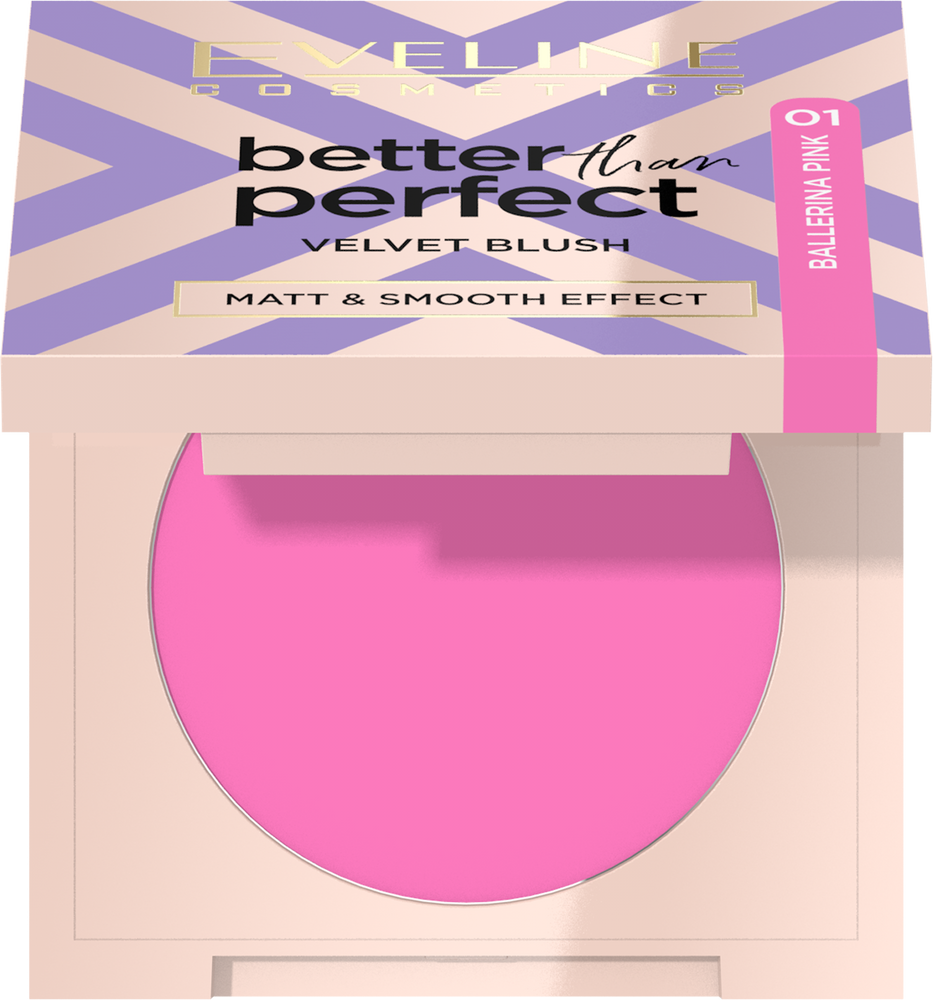 Eveline Better Than Perfect Pressed Blush No. 01 Ballerina Pink 1 Piece