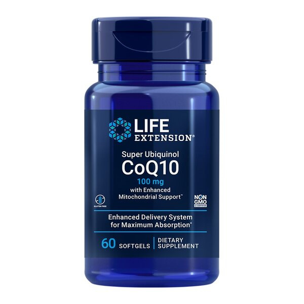 Life Extension Super Ubiquinol CoQ10 with Enhanced Mitochondrial Support 100mg 60 Softgels