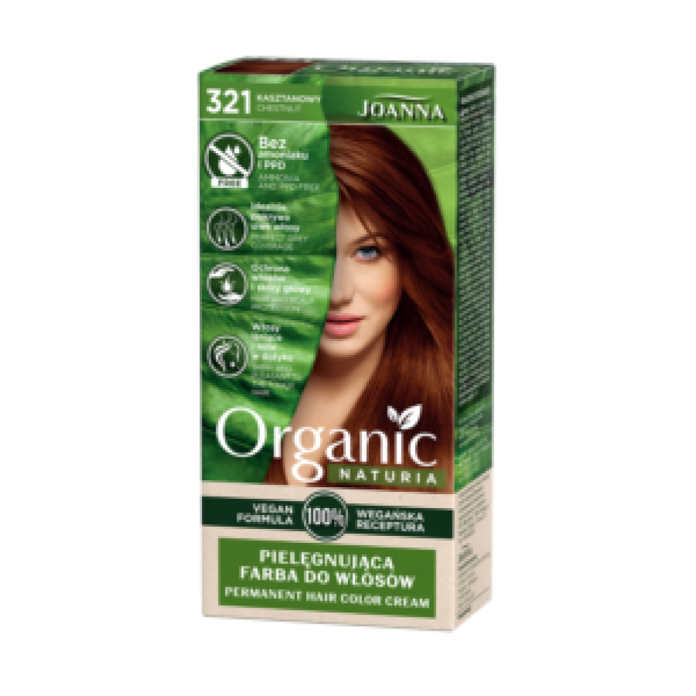 Joanna Naturia Organic Hair Dye No. 321 Chestnut 1 Piece