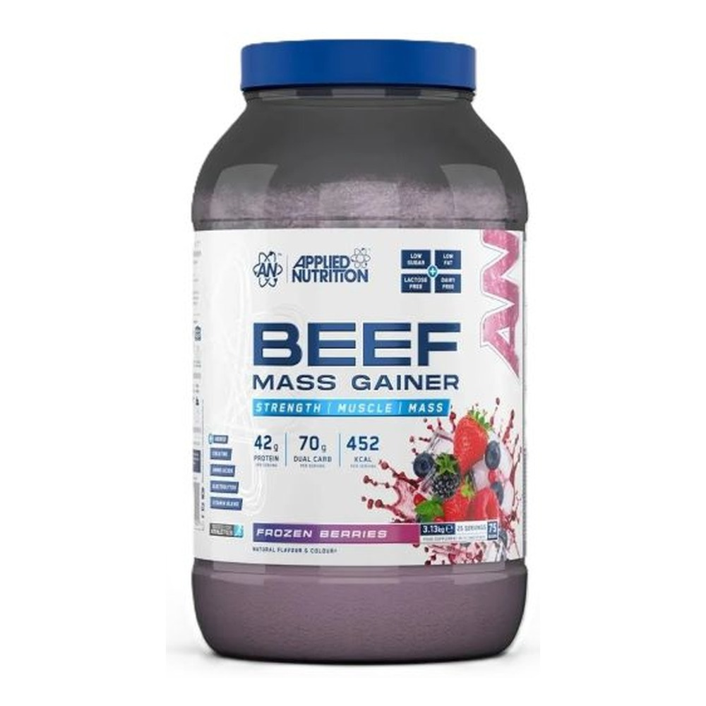 Applied Nutrition Gainer z białkiem wołowym, Mrożone owoce leśne 3130g