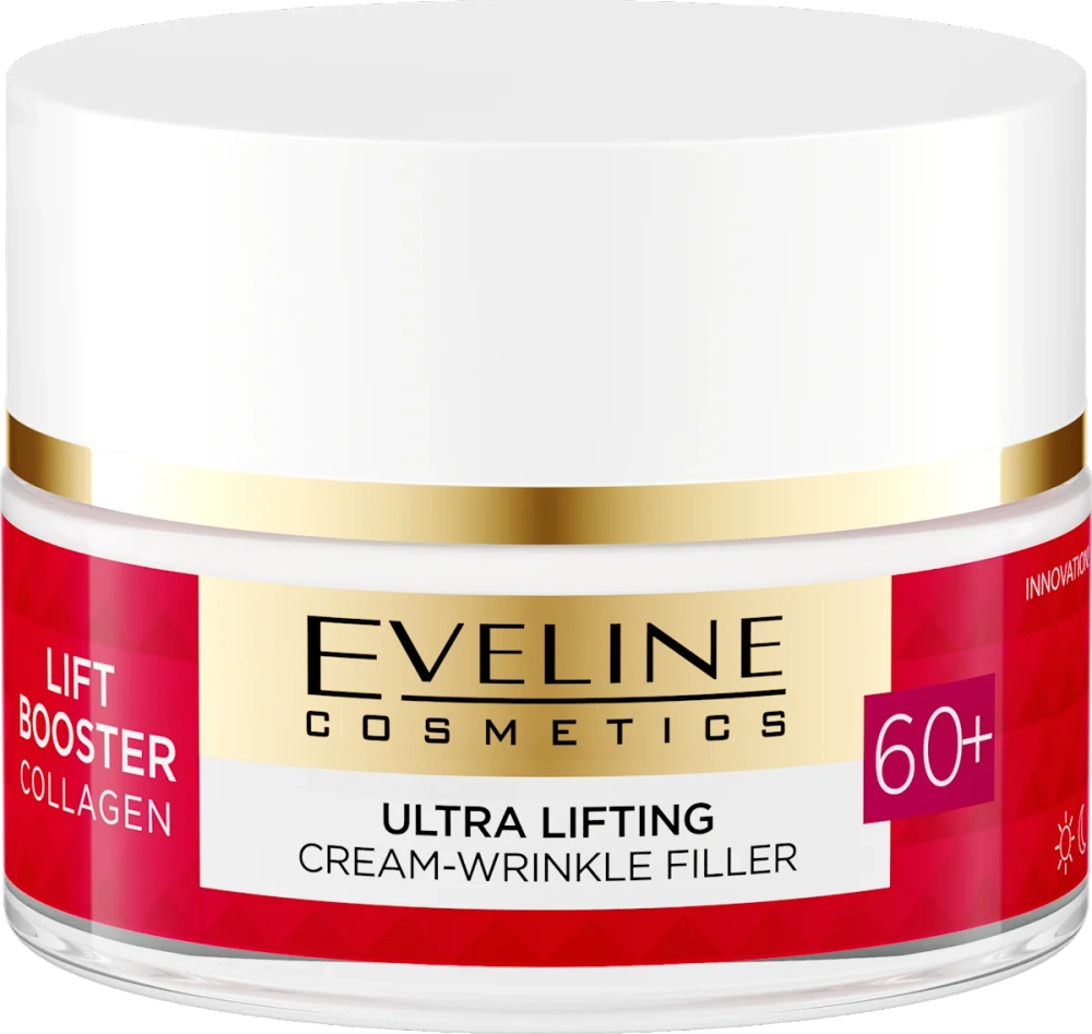 Eveline Lift Booster Collagen Ultra Liftingujący Krem-Wypełniacz Zmarszczek 60+ na Dzień i na Noc 50ml