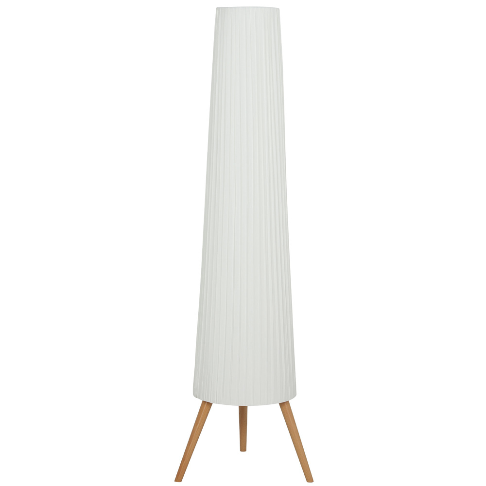 HOMCOM Three-Level Tripod Floor Lamp - White