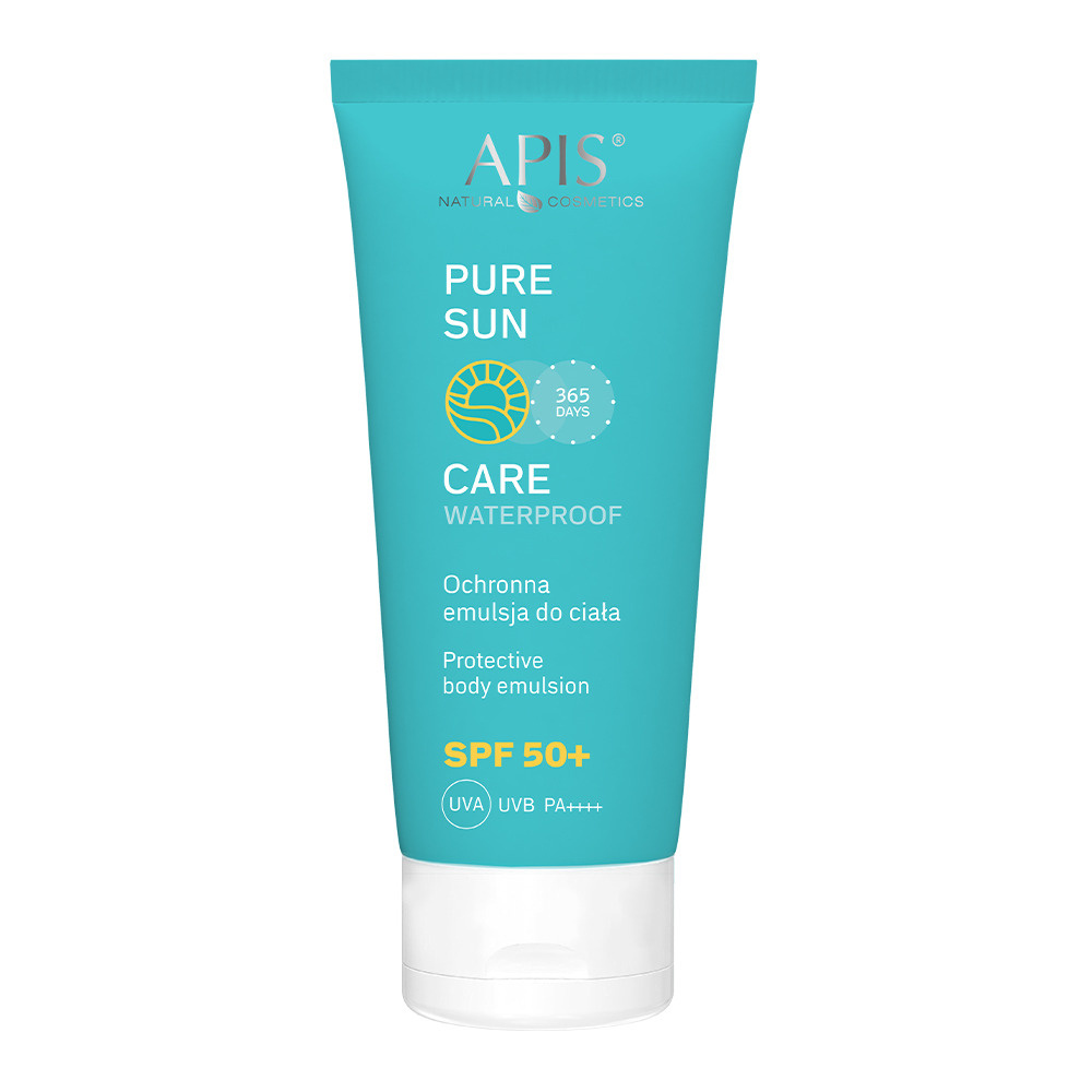 Apis Pure Sun Protective UVA/UVB Wodoodporna Emulsja do Ciała SPF50 dla każdego Rodzaju Skóry 200ml