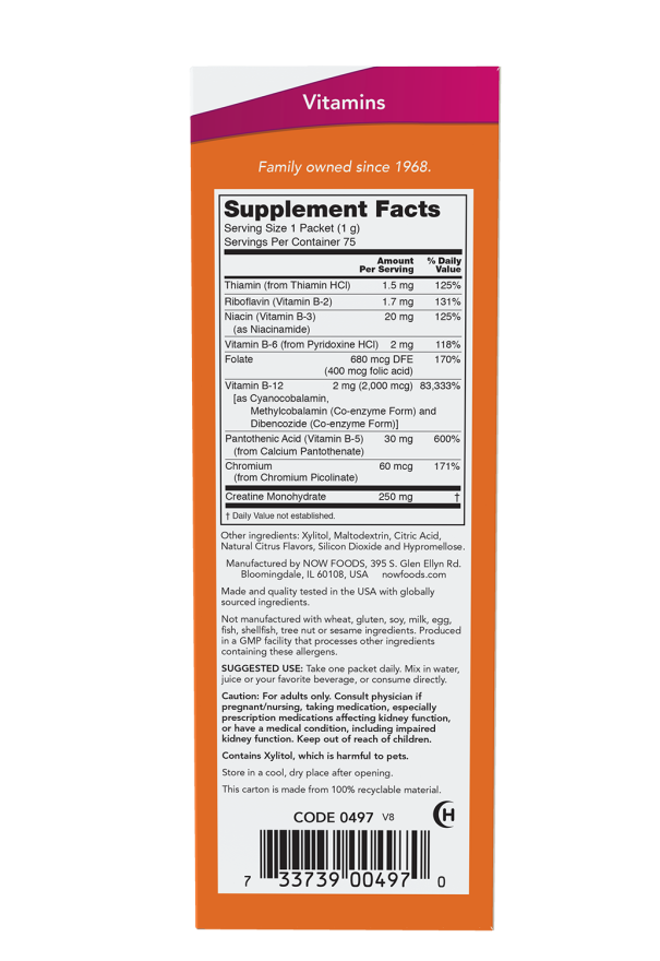 Now Foods Vitamin B-12 Instant Energy 75 Packets