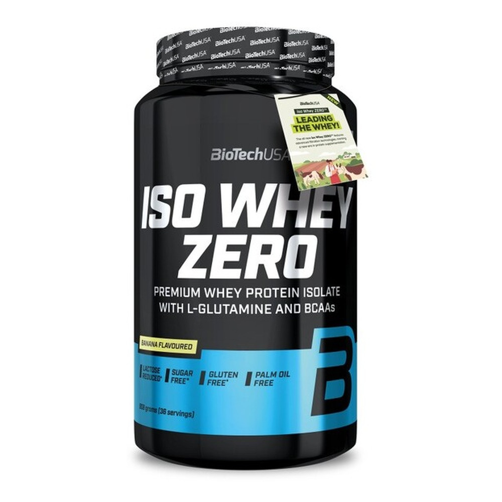 BioTechUSA Iso Whey Zero Whey Protein Isolate Powder Banana 908g