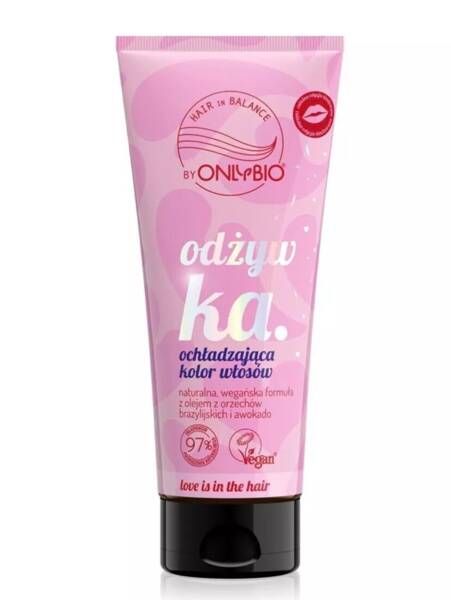 OnlyBio Hair in Balance Love is in the Hair Odżywka Ochładzająca Kolor Włosów Blond i Rudawych Brązów 200 ml