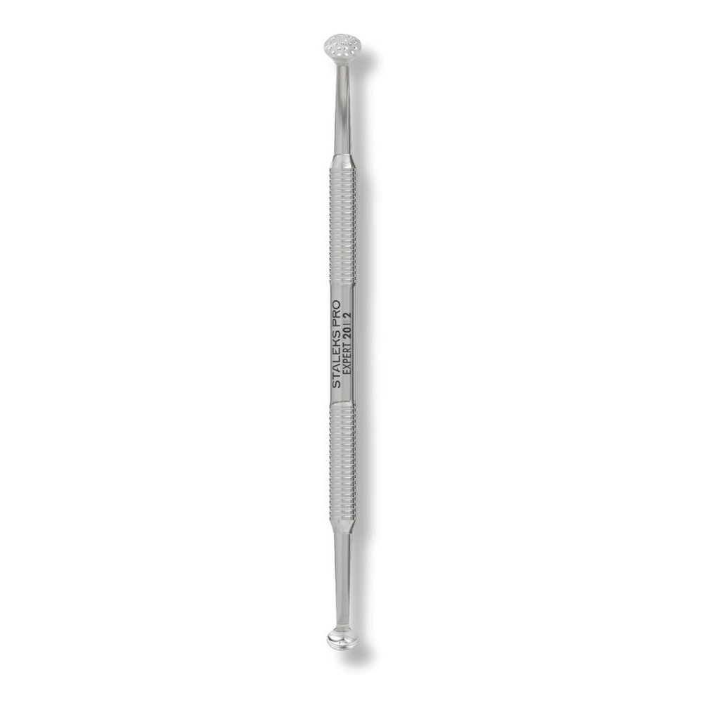 Staleks Pro Expert 20 Type 2  Cosmetology Double‑Ended Spoon Uno + Round with 19 holes ZE-20/2