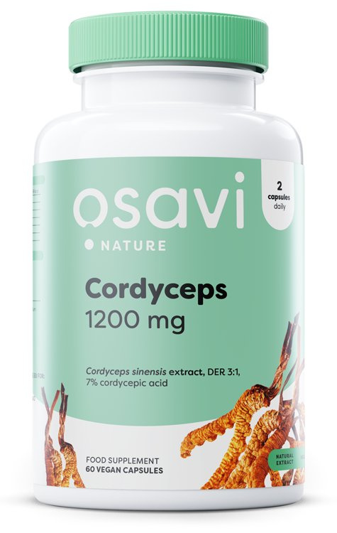 Osavi Cordyceps 1200mg For Energy 60 Vegan Caps
