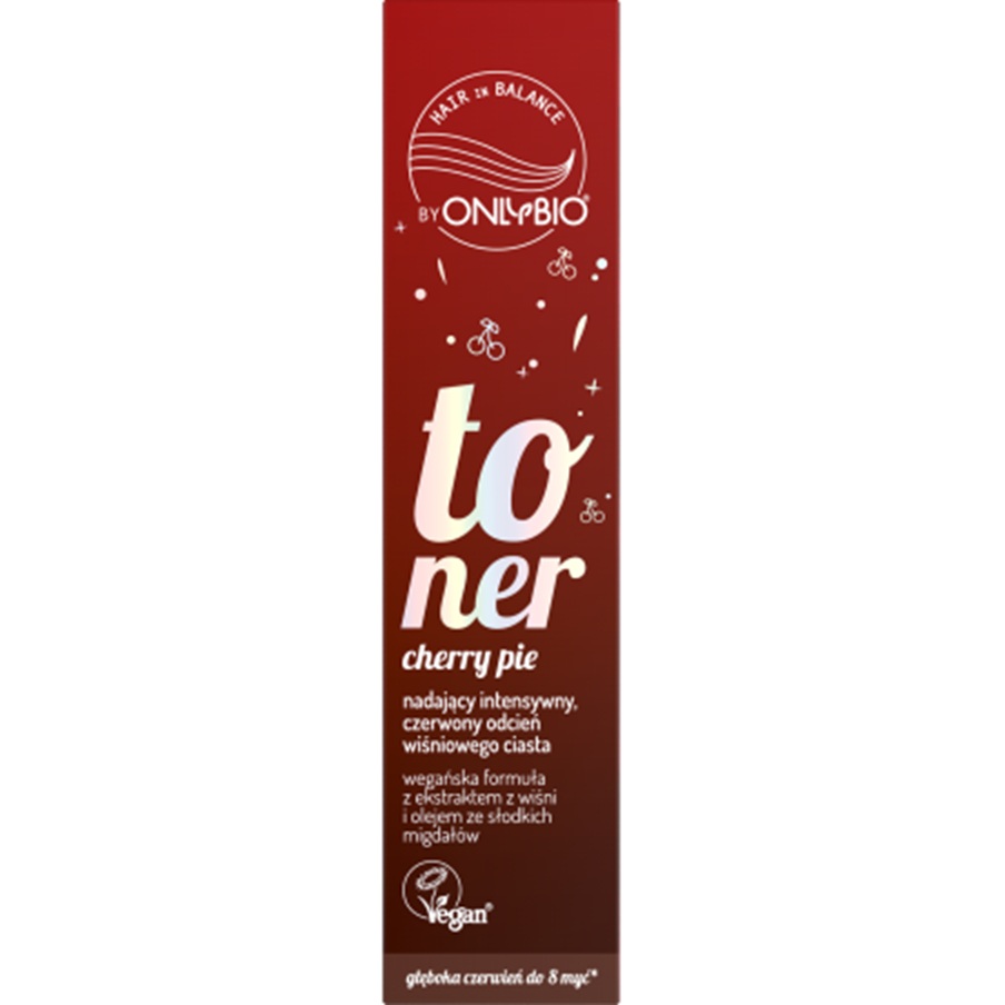 OnlyBio Cherry Pie Hair Toner - Best Toner for Brown Hair, 100ml