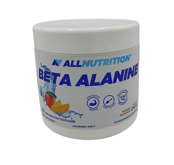 Allnutrition Beta Alanine Beta Alanina w Proszku o Smaku Mango Na Wytrzymałość i Siłę Mięśni 250g