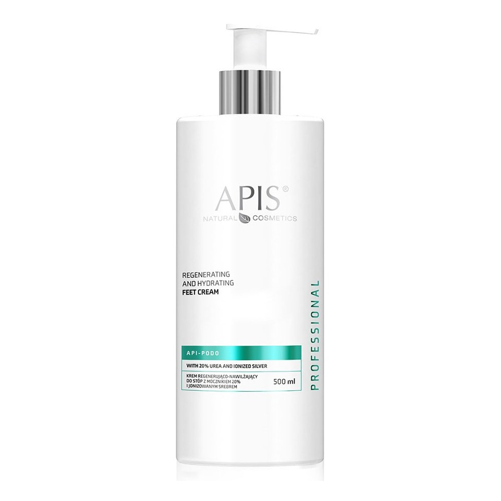 Apis Professional Api Podo Regenerating and Hydrating Feet Cream with 20% Urea and Ionized Silver 500ml