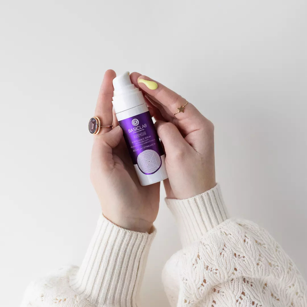BasicLab Dermocosmetics Zaawansowane Serum z Retinalem 0,07% Fitosfingozyną i Karnozyną 2.0 - Rozwiązanie na Trądzik i Starzenie dla Skóry Problemowej 30 ml