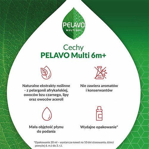 Pelavo Multi 6m+ Drops Supporting Child's Immunity 20ml