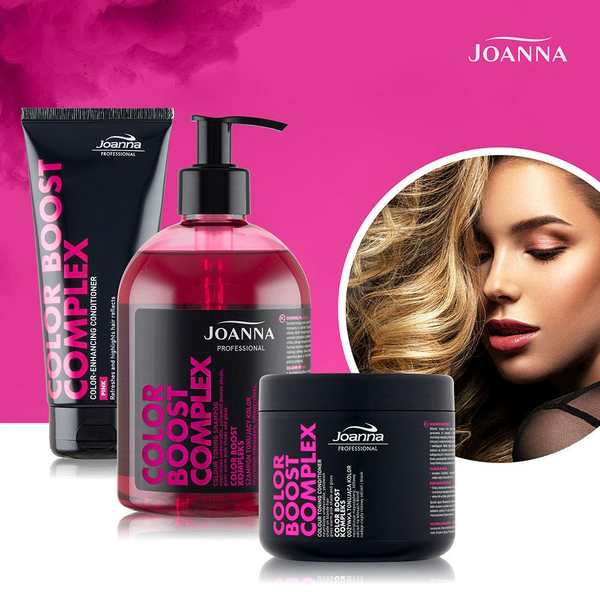 Joanna Professional Color Boost Complex Szampon Tonujący Kolor Różowy 500g