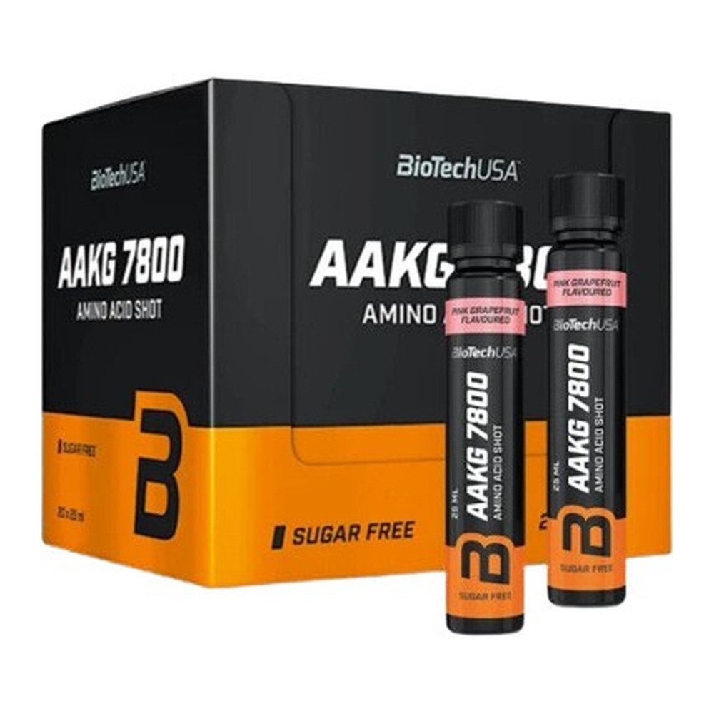 BioTechUSA AAKG 7800 Shot, Różowy grejpfrut 20 x 25ml