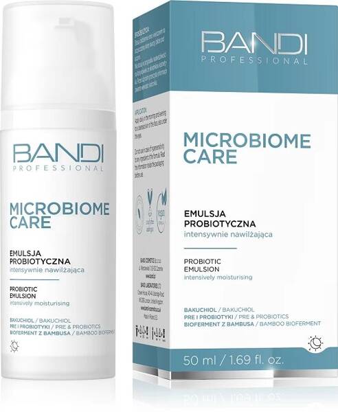 Bandi Microbiome Care Intensywnie Nawilżająca Emulsja Probiotyczna na Dzień i na Noc 50ml