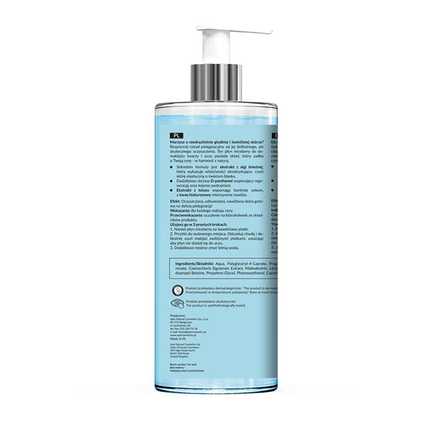 Apis Home Therapis Nawilżający Płyn Micelarny do Demakijażu Twarzy i Oczu 500ml