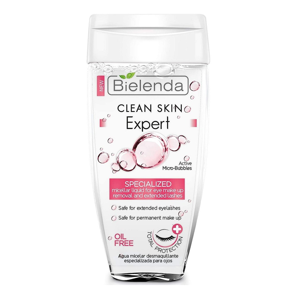 Bielenda Clean Skin Eexpert Specjalistyczny Płyn do Demakijażu Oczu i Zagęszczonych Rzęs 150ml