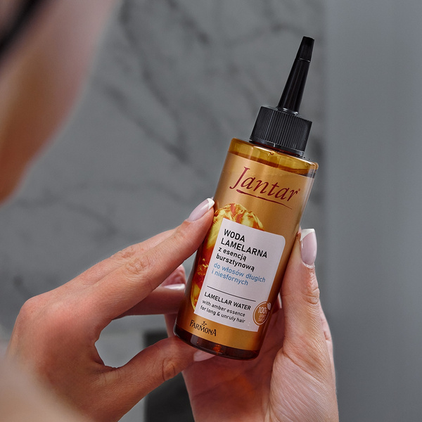 Jantar Woda Lamelarna z Esencją Bursztynową dla Włosów Długich i Niesfornych 150ml