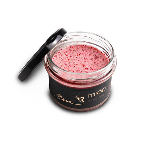 Bona Miód Wielokwiatowy z Maliną Naturalny Pyszny Smak 245g