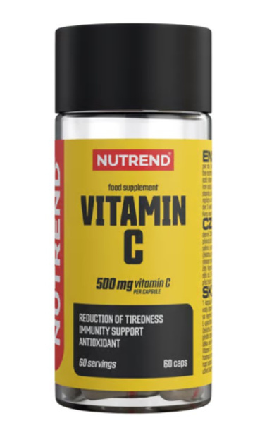 Nutrend Vitamin C 500mg for Immunity Support and Collagen Production 60 Caps