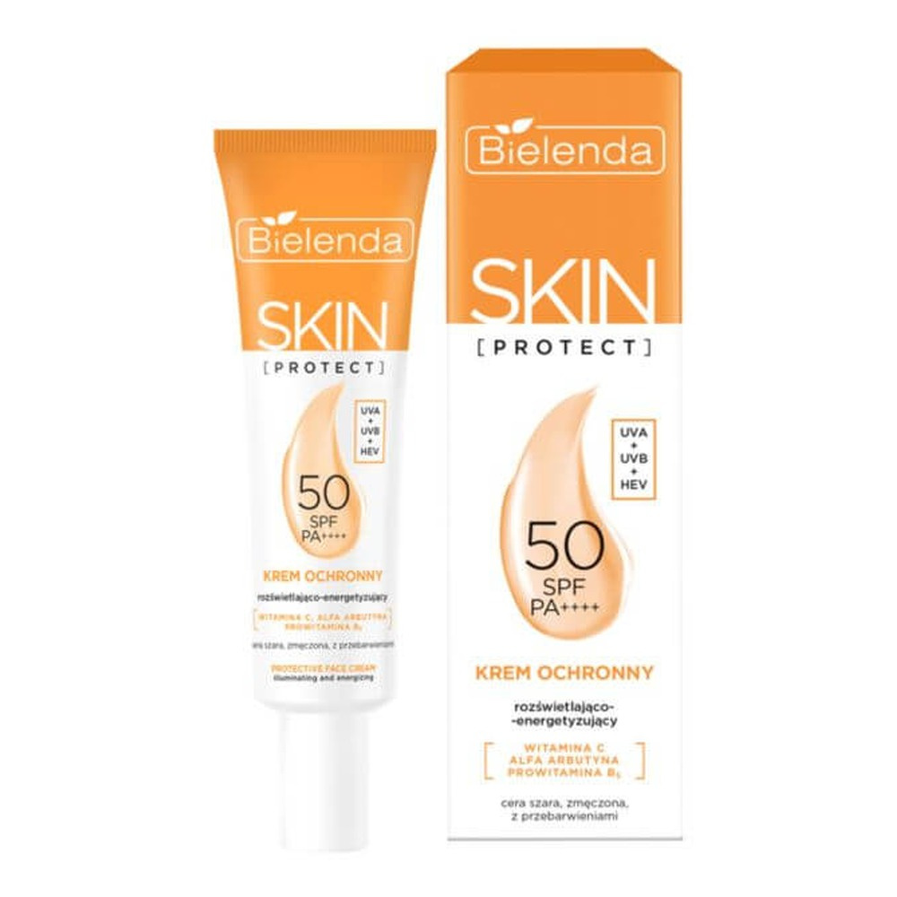 Bielenda Skin Protect Protective Protective Cream Illuminating - Energizing PA++++UVA + UVB + HEV SPF50 40ml