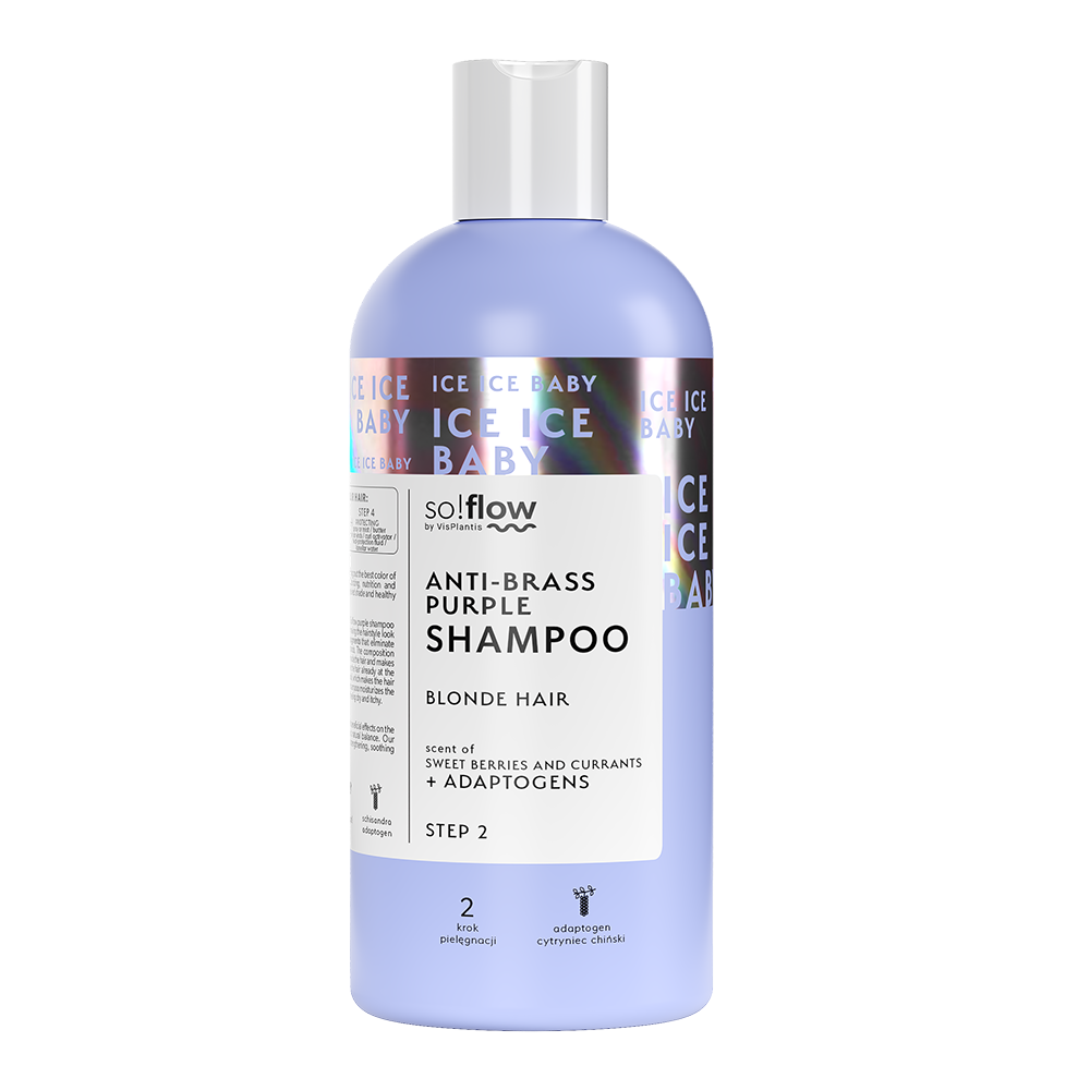 So!Flow Purple Cooling Shampoo with Yellow Tones for Blonde Hair 300ml