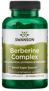 Swanson Berberine Complex with Cinnamon Gymnema & Fenugreek 90 Vcapsules