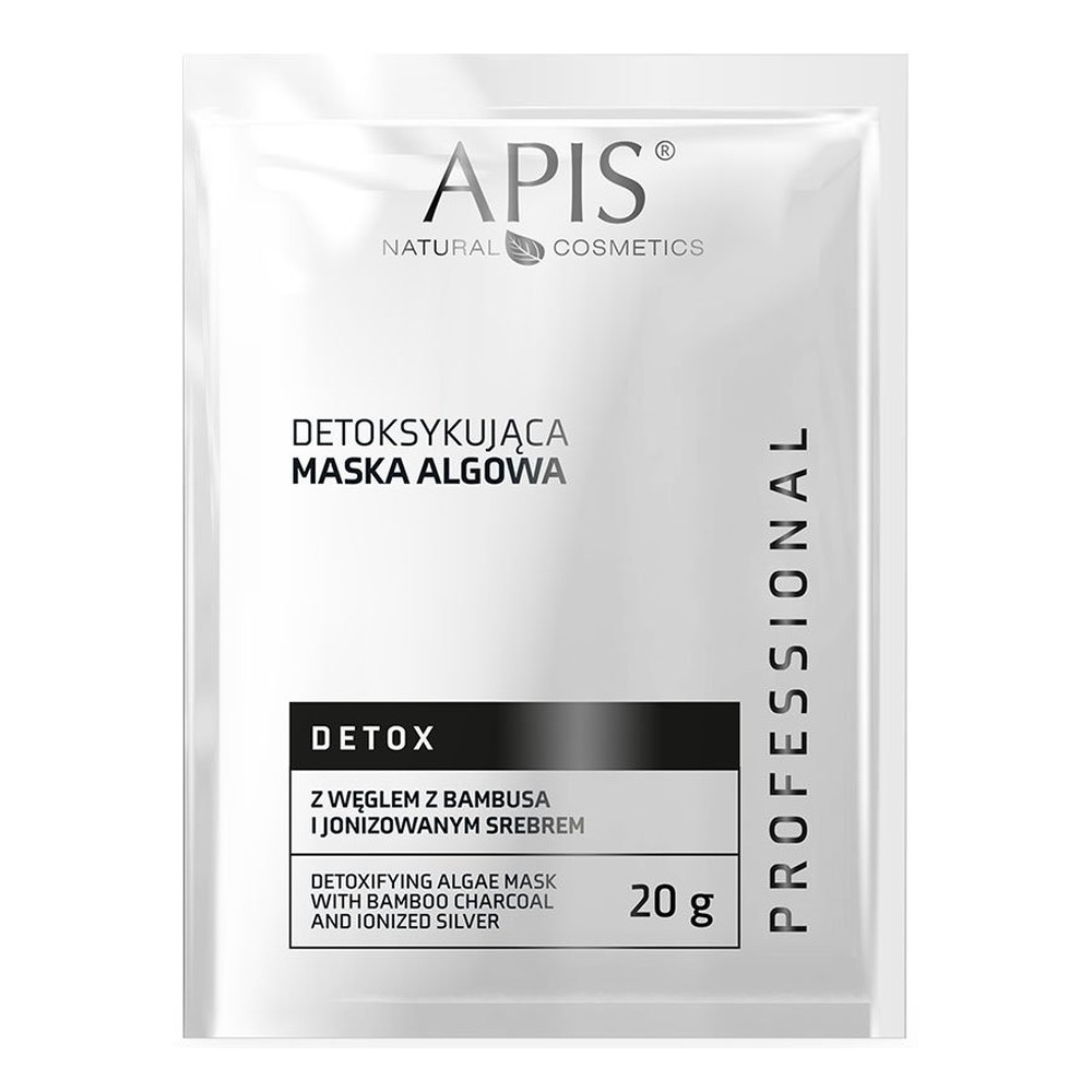 Apis Professional Detox Detoxifying Algae Mask with Bamboo Charcoal and Ionized Silver for Oily and Combination Skin 20g