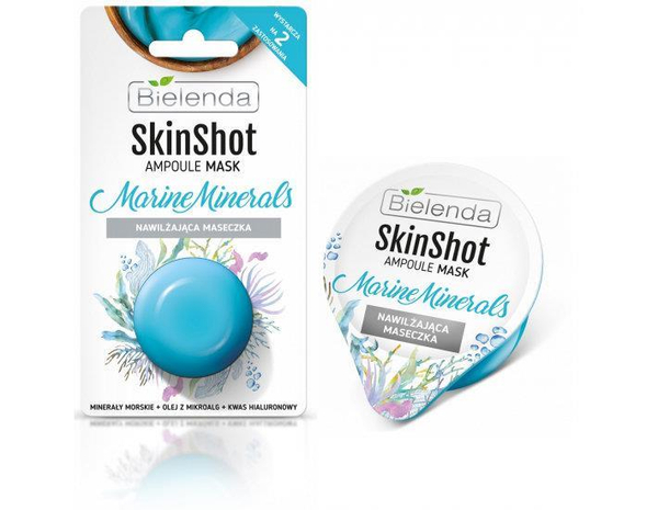Bielenda Skin Shot Marine Minerals Maska Nawilżajaca 8g
