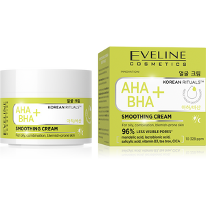 Eveline Korean Rituals AHA BHA+ Smoothing Cream for Oily Combination and Problematic Skin 50ml