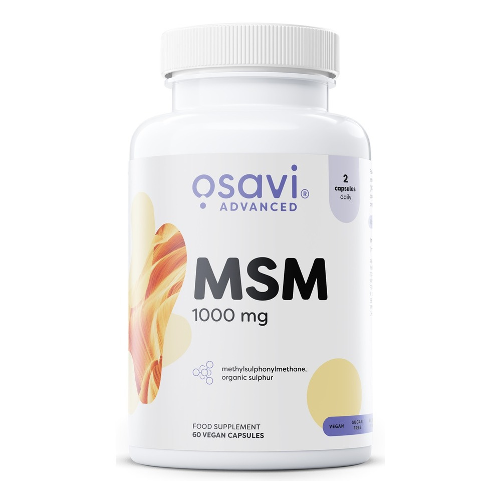 Osavi MSM 1000mg Siarka Organiczna na Stawy i Skórę 60 Kapsułek