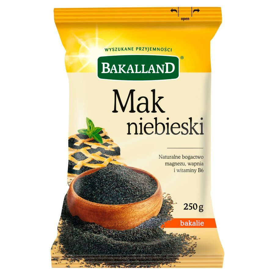 Bakalland Blue Poppy Seeds Magnesium Calcium and Vitamin B6 Source 250g