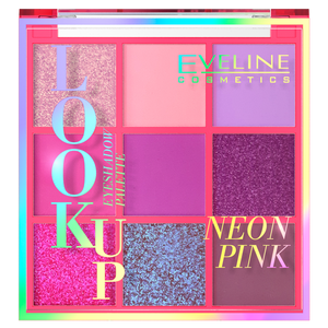 Eveline Eyeshadow Palette 9 Colors Look Up Neon Pink Cienie do Powiek 10,8g