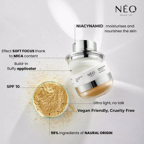 Neo Makeup Intense Serum SPF 10 Satin Loose Powder Transparent 10g