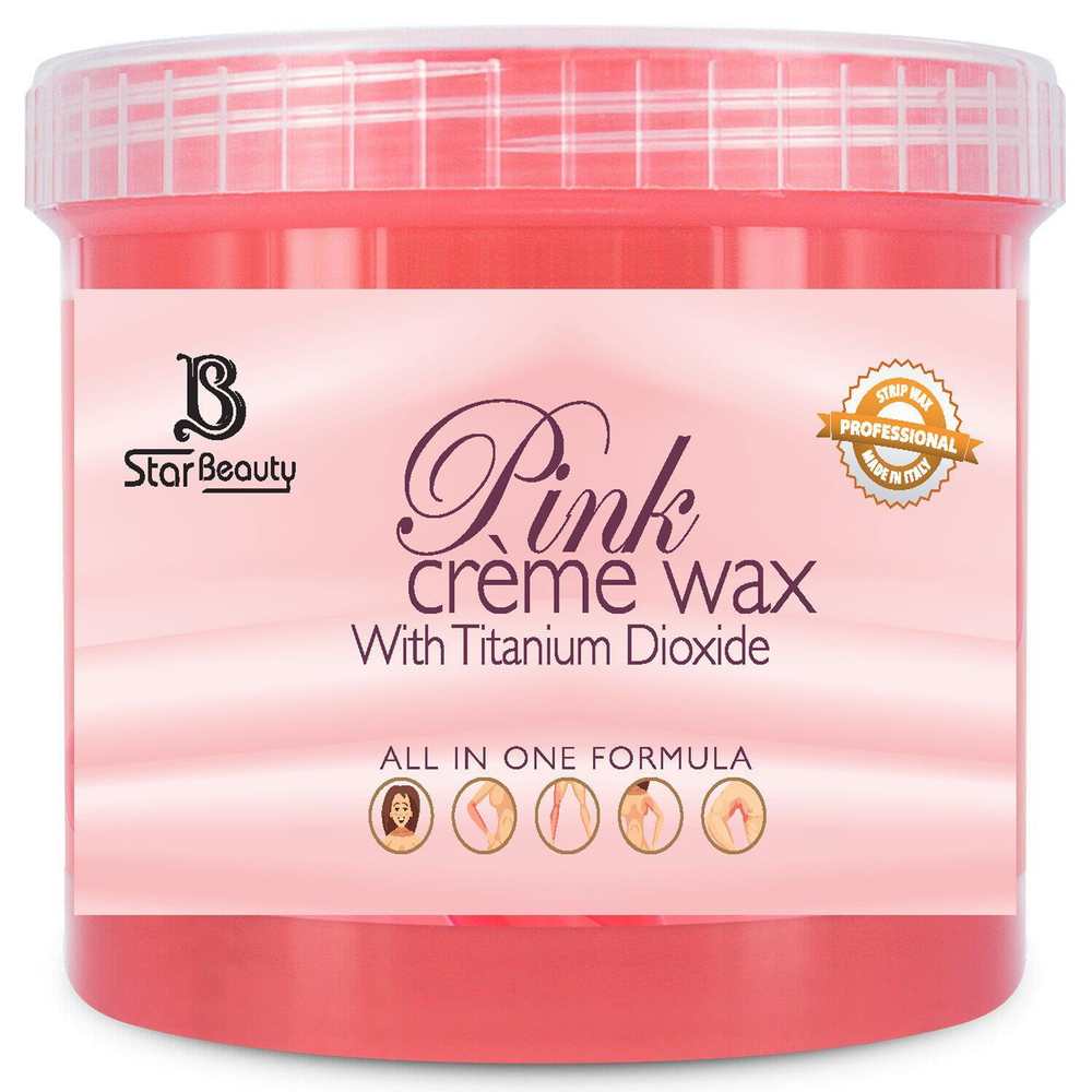 Star Beauty Professional Pink Cream Wax with Titanium Dioxide 450ml