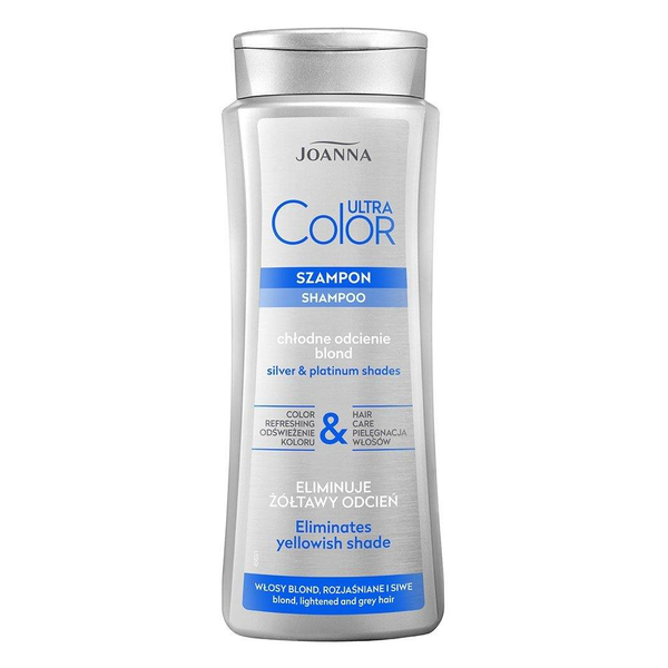 Joanna Ultra Color Szampon dla Włosów Siwych Blond i Rozjaśnionych Chłodne Odcienie 400ml