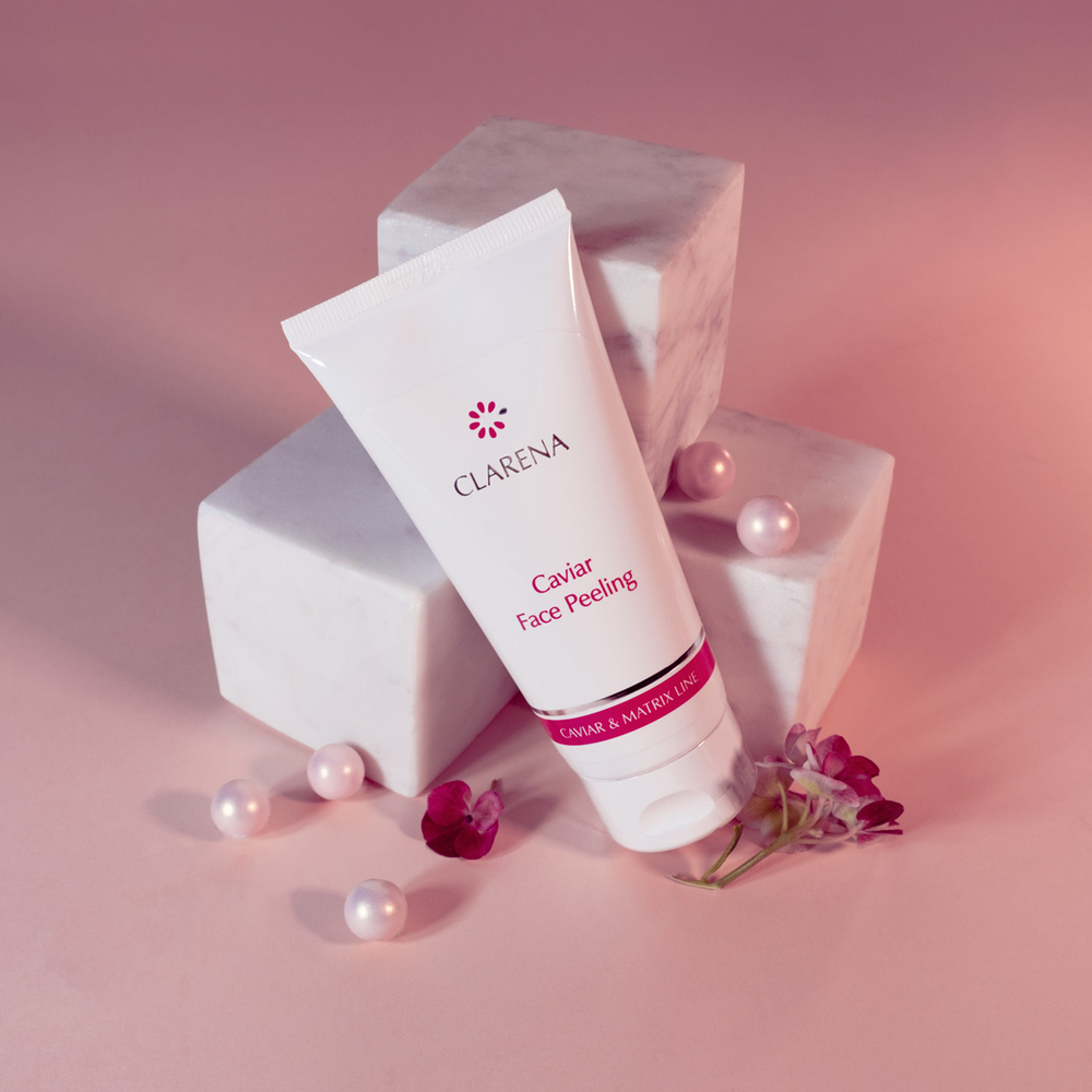 Clarena Caviar & Matrix Line Professional Anti-Aging Face Peeling with Caviar Extract for All Skin Types 100ml