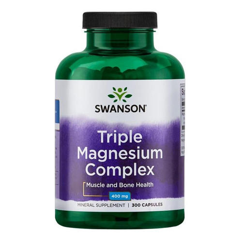 Swanson Triple Magnesium Complex Magnez 400mg 300 Kapsułek